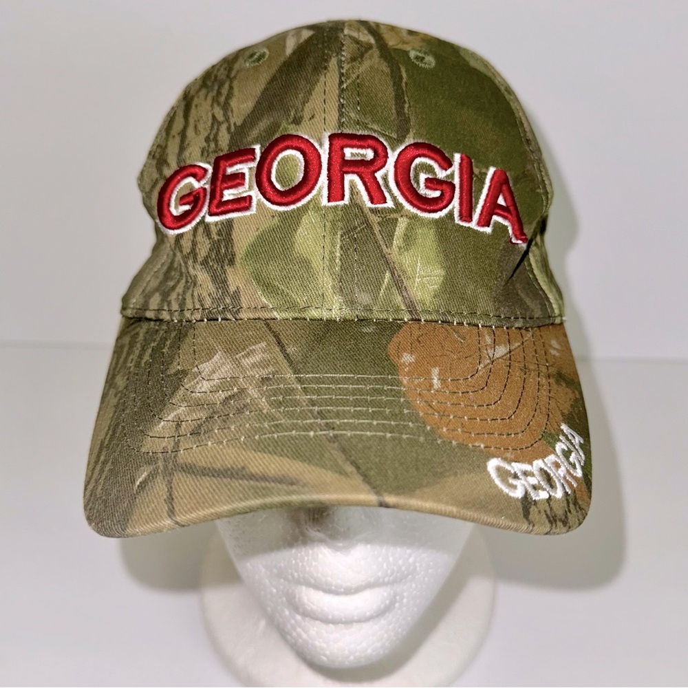 Georgia Woodland Camo Adjustable Baseball Trucker Cap